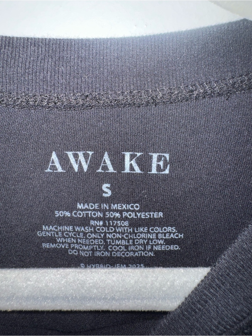Awake Black Logo Tee with White Print - Picture 3 of 3